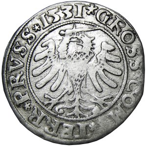 Zygmunt I Stary, grosz 1531, Toruń, PRVSS