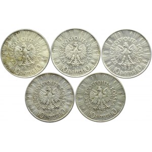 Polska, II RP, Józef Piłsudski, lot 10 złotych 1935, Warszawa (1)