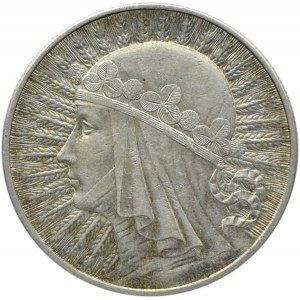 Polska, II RP, Głowa kobiety, 10 złotych 1932, bez znaku mennicy, Warszawa