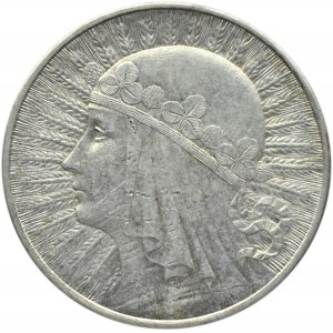 Polska, II RP, Głowa kobiety, 10 złotych 1932, bez znaku mennicy, Warszawa