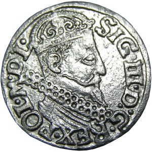 Zygmunt III Waza, trojak 1622, Kraków, piękny