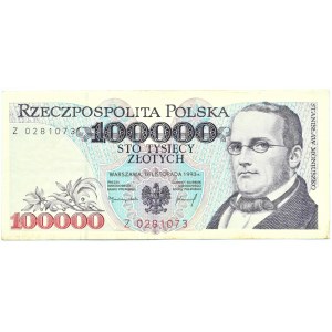 Polska, 100000 złotych 1993, seria Z, Warszawa