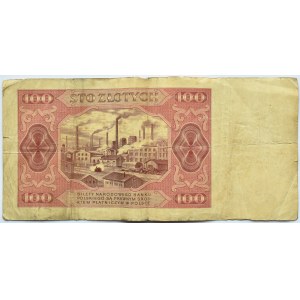 Polska, RP, 100 złotych 1948, seria AP