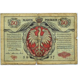 Polska, II RP, 50 marek 1916 jenerał, seria A