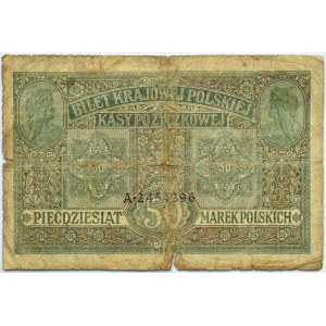 Polska, II RP, 50 marek 1916 jenerał, seria A