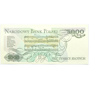 Polska, PRL, 5000 złotych 1988, seria DD, Warszawa, UNC