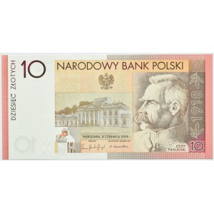 Polska, Józef Piłsudski, 10 złotych 2008, Warszawa, UNC