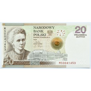 Polska, Maria Skłodowska-Curie, 20 złotych 2011, Warszawa, UNC