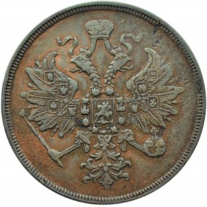 Rosja, Aleksander II, 3 kopiejki 1861 E.M., Jekaterinburg