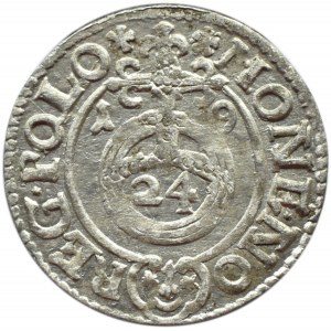 Zygmunt III Waza, półtorak 1619, herb Sas, Bydgoszcz