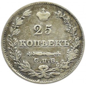 Rosja, Mikołaj I, 25 kopiejek 1829 HG, Petersburg