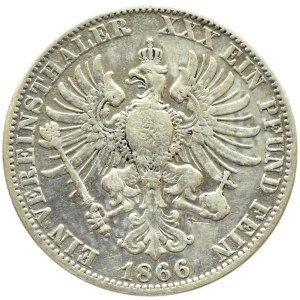 Niemcy, Prusy, Wilhelm I, talar 1866 A, Berlin