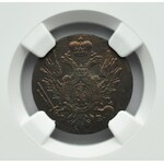 Aleksander I, 1 grosz 1823 I.B. z miedzi krajowej, NGC AU