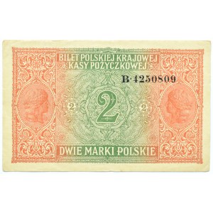 Polen, Zweite Republik, 2 Mark 1916 Serie General B