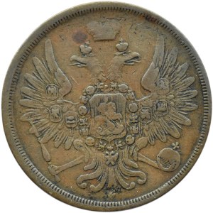 Rosja, Aleksander II, 3 kopiejki 1858 E.M., Jekaterinburg