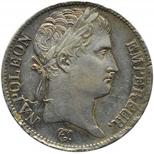 Francja, Napoleon Bonaparte, 5 franków 1813 I, Limoges, rzadkie