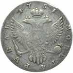 Rosja, Elżbieta, 1 rubel 1751 MMD, Moskwa