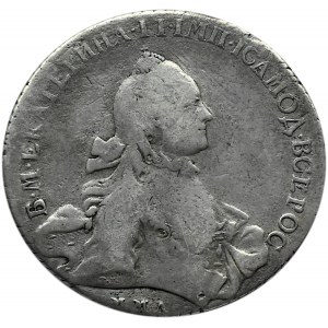 Rosja, Katarzyna II, rubel 1762 DM, MMD, Moskwa