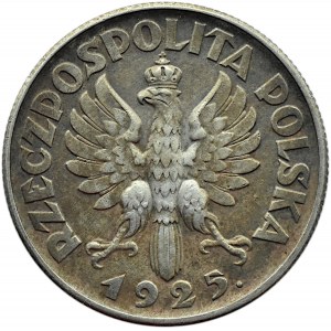 Polska, II RP, Kłosy, 2 złote 1925, Londyn, ładny egzemplarz