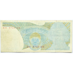 Polen, Volksrepublik Polen, 1000 Zloty 1982, Serie GR, vernichtet ohne Hauptdruck