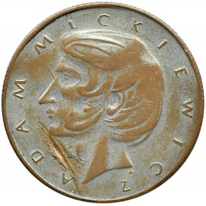 Polska, PRL, A. Mickiewicz, 10 złotych 1975, falsyfikat z epoki