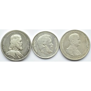 Węgry, lot srebrnych monet 1930-47, 3 sztuki