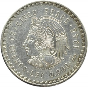 Meksyk, 5 pesos, 1948, Meksyk, UNC