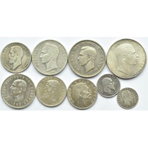 Europa/Świat lot srebrnych monet, 9 sztuk