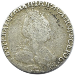 Rosja, Katarzyna II, griwiennik (10 kopiejek) 1791, Petersburg