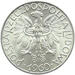 Polska, PRL, Rybak, 5 złotych 1960, Warszawa, UNC