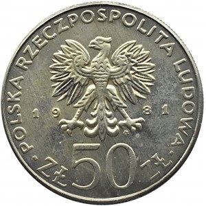 Polska, PRL, Wł. Herman, 50 złotych 1981, Warszawa, UNC