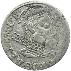 Okupacja szwedzka, Gustaw II Adolf, trojak 1632, Elblag, (R2)