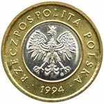 Polska, III RP, 2 złote 1994, Warszawa, UNC