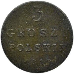 Aleksander I, 3 grosze 1817 I.B., Warszawa