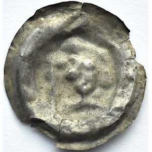 Brakteat, głowa księcia, II połowa XII wieku