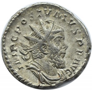 Cesarstwo Rzymskie, Postumus (260-269), antoninian bilonowy, Trier, RIC 64