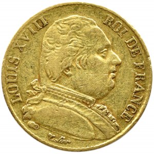 Francja, Karol X, 20 franków 1815 A, Paryż