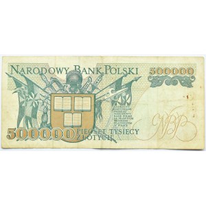 Polska, 500000 złotych 1993, seria B, Warszawa