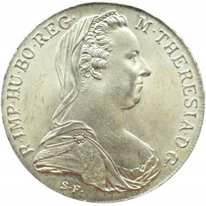 Austria, Maria Teresa, talar 1780, nowe bicie, menniczy egzemplarz