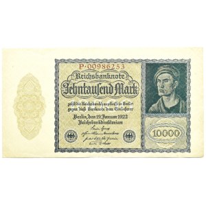 Niemcy, Republika Weimarska, 100000 marek 1922, seria P