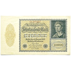 Niemcy, Republika Weimarska, 100000 marek 1922, seria 3p, sześciocyfrowy numer