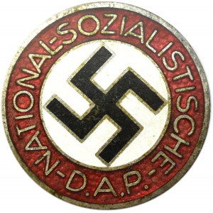 Niemcy, (III Rzesza), odznaka NSDAP, emalia, prod. Frank & Reif Stuttgart
