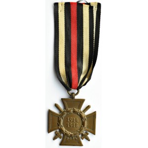 Niemcy (1914-1918), Krzyż zasługi 1914-1918, wstążka, sygn. KM&F