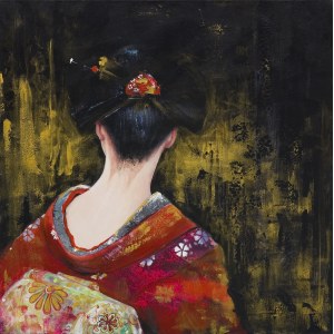 Kruszyńska-Mikulska Patrycja, Z CYKLU KIMONO I WACHLARZ, GEISHA II, 2020