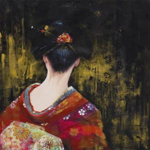 Kruszyńska-Mikulska Patrycja, Z CYKLU KIMONO I WACHLARZ, GEISHA II, 2020