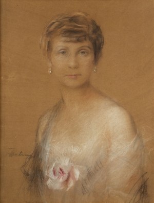 Teodor Axentowicz (1859 Braszów/Rumunia - 1938 Kraków), Portret kobiety