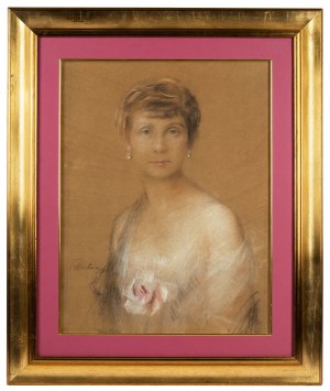 Teodor Axentowicz (1859 Braszów/Rumunia - 1938 Kraków), Portret kobiety
