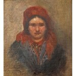 Salomon Maisner (Mejzner) (1886 Kalisz-1942 Łódź), Portret góralki, 1915 r.