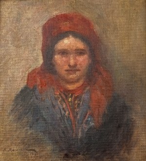 Salomon Maisner (Mejzner) (1886 Kalisz-1942 Łódź), Portret góralki, 1915 r.