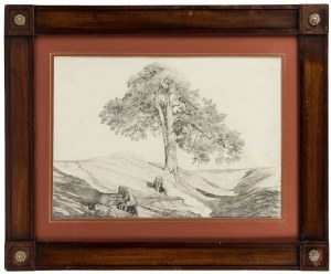 Maksymilian Oborski (1809-1878), Samotne drzewo, 1871 r.